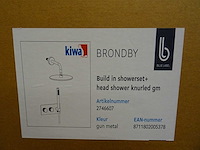 Blue label - brondby - 2746607 gun metal - douchesysteem - afbeelding 2 van  2