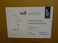 Blue label - brondby - 2746607 gun metal - douchesysteem - afbeelding 2 van  2