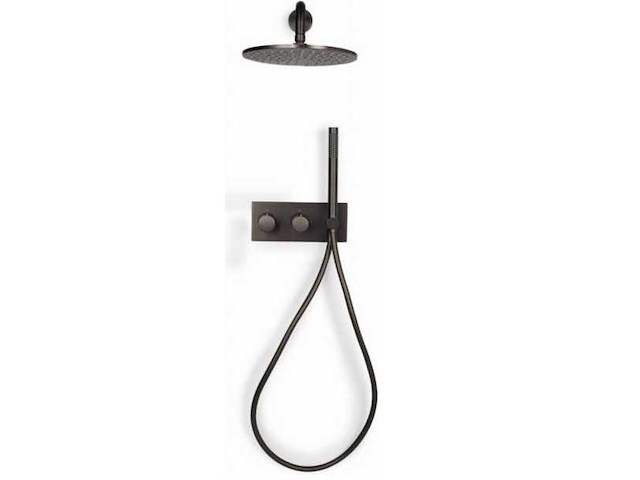 Blue label - brondby - 2746607 gun metal - douchesysteem - afbeelding 1 van  2