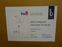 Blue label - brondby - 2746607 gun metal - douchesysteem - afbeelding 2 van  2