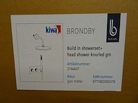 Blue label - brondby - 2746607 gun metal - douchesysteem - afbeelding 2 van  2