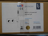 Blue label - brondby - 2746635 messing - douchethermostaat - afbeelding 2 van  2