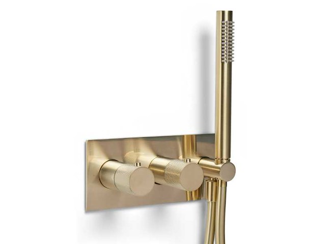 Blue label - brondby - 2746635 messing - douchethermostaat - afbeelding 1 van  2