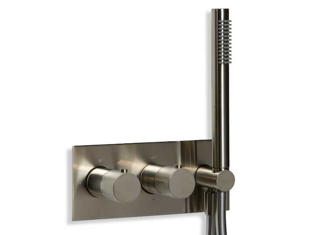 Blue label - brondby - 2746636 gun metal - douchethermostaat - afbeelding 1 van  2