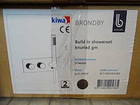 Blue label - brondby - 2746636 gun metal - douchethermostaat - afbeelding 2 van  2