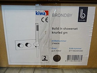 Blue label - brondby - 2746636 gun metal - douchethermostaat - afbeelding 2 van  2