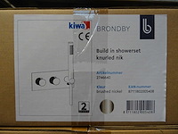 Blue label - brondby - 2746640 geborsteld nikkel - douchethermostaat - afbeelding 2 van  2