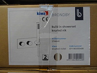 Blue label - brondby - 2746640 geborsteld nikkel - douchethermostaat - afbeelding 2 van  2