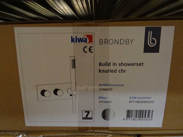 Blue label - brondby - 2746650 chroom - douchethermostaatkraan - afbeelding 2 van  2