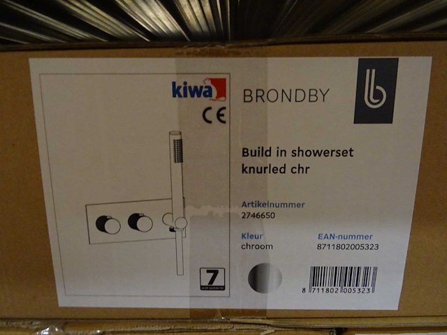 Blue label - brondby - 2746650 chroom - douchethermostaatkraan - afbeelding 2 van  2