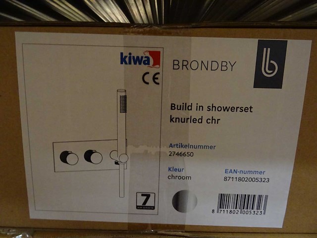 Blue label - brondby - 2746650 chroom - douchethermostaatkraan - afbeelding 2 van  2