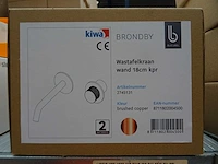 Blue label - brondby - wastafelkraan wand 18cm - afbeelding 2 van  2