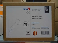 Blue label - brondby - wastafelkraan wand 18cm - afbeelding 2 van  2