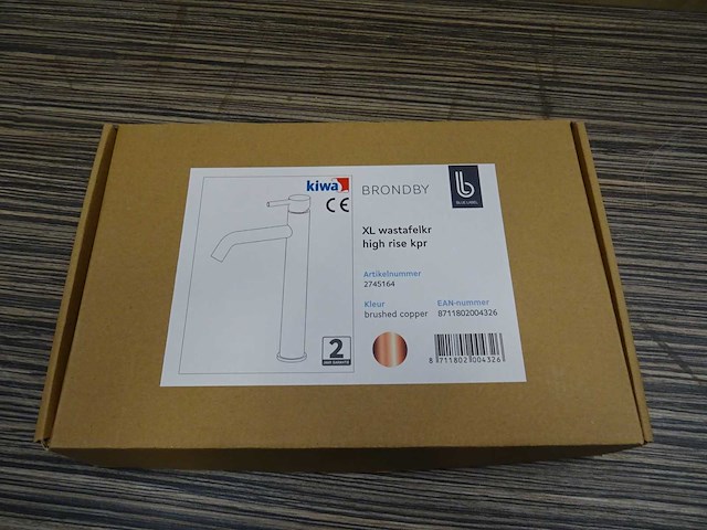 Blue label - brondby - wastafelkraan - afbeelding 2 van  2