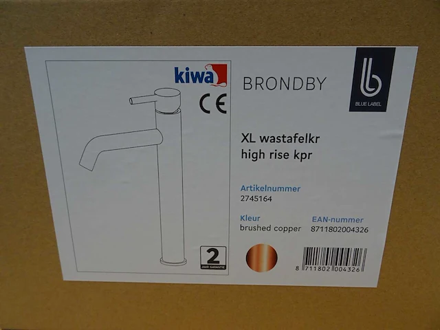 Blue label - brondby - wastafelkraan - afbeelding 2 van  2