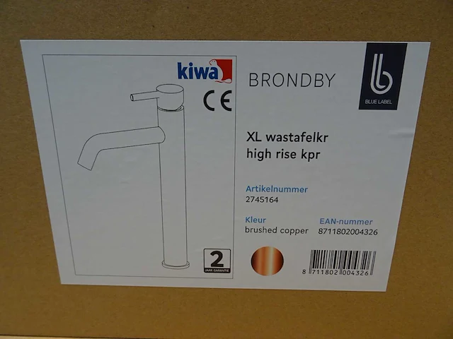 Blue label - brondby - wastafelkraan - afbeelding 2 van  2