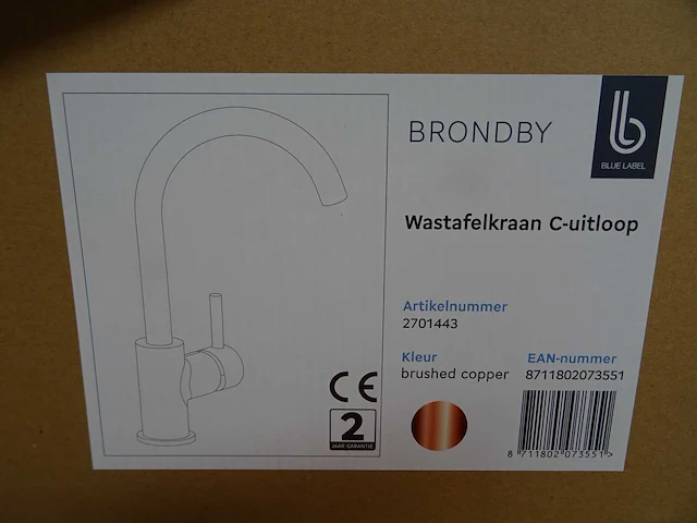 Blue label - brondby - wastafelkraan - afbeelding 2 van  2