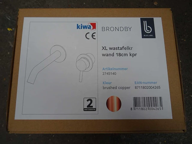 Blue label - brondby - wastafelkraan - afbeelding 2 van  2