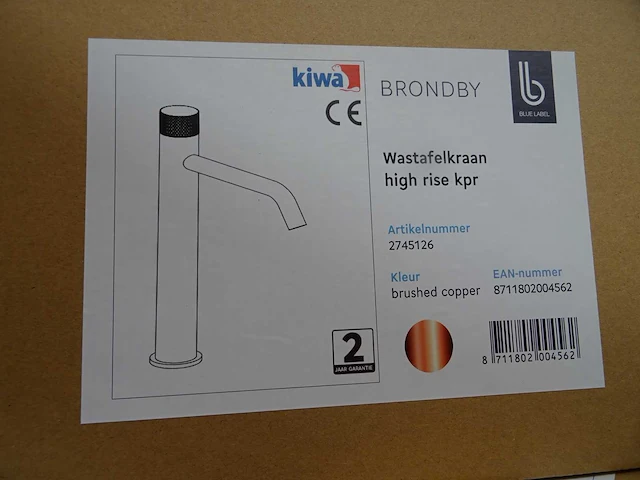 Blue label - brondby - wastafelkraan - afbeelding 2 van  2