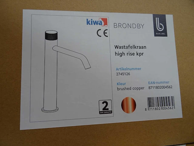Blue label - brondby - wastafelkraan - afbeelding 2 van  2