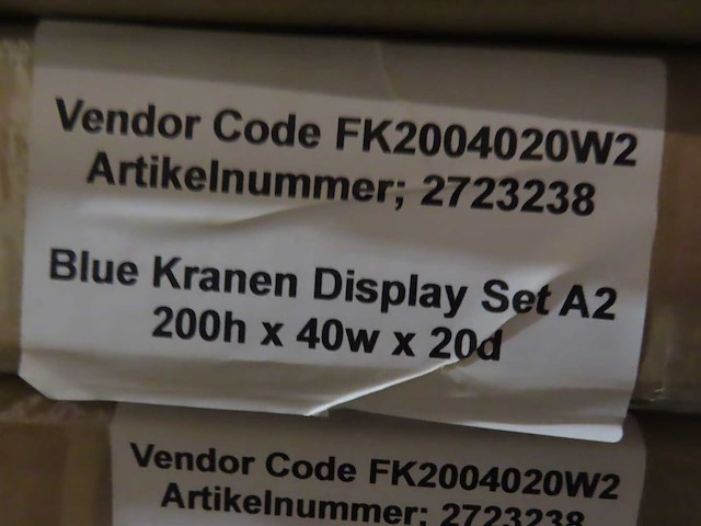 Blue label - displaykranen set (25x) - afbeelding 4 van  4