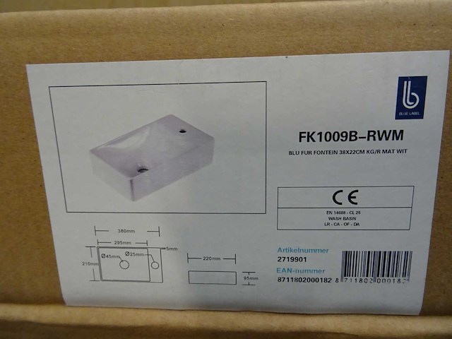 Blue label - fk1009b-rwm - fontein - afbeelding 3 van  3