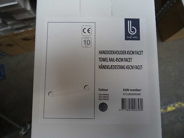 Blue label - handdoekhouder 45cm (2x) - afbeelding 1 van  1