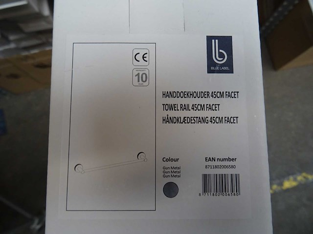 Blue label - handdoekhouder 45cm (2x) - afbeelding 1 van  1