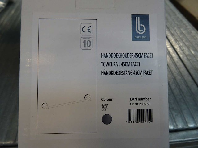 Blue label - handdoekhouder 45cm (9x) - afbeelding 1 van  1