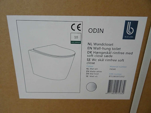 Blue label - odin - wandcloset (2x) - afbeelding 2 van  2