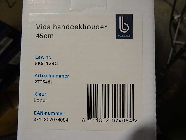Blue label - vida - 2705481 - handdoekhouder 45cm (2x) - afbeelding 2 van  2