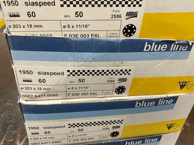 Blue line siaspeed schuurschijf (10x) - afbeelding 4 van  4