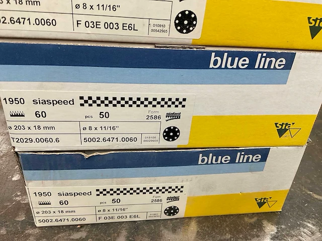 Blue line siaspeed schuurschijf (9x) - afbeelding 4 van  4