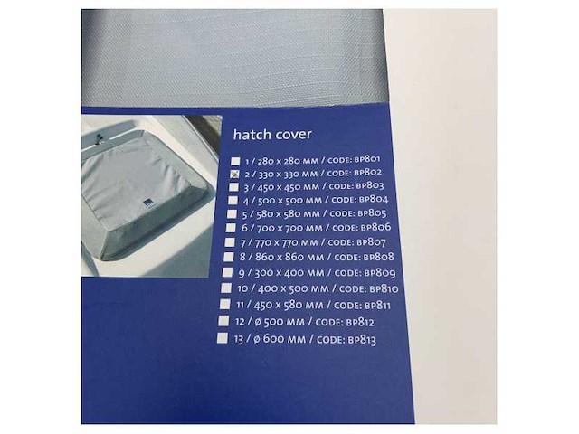 Blue performance bp802 hatch cover 330 x 330 mm - boat hatch cover - yacht hardware - afbeelding 6 van  7