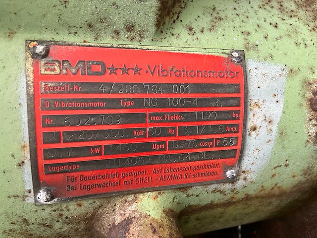 Bmd mobiele zeefinstallatie - afbeelding 3 van  4