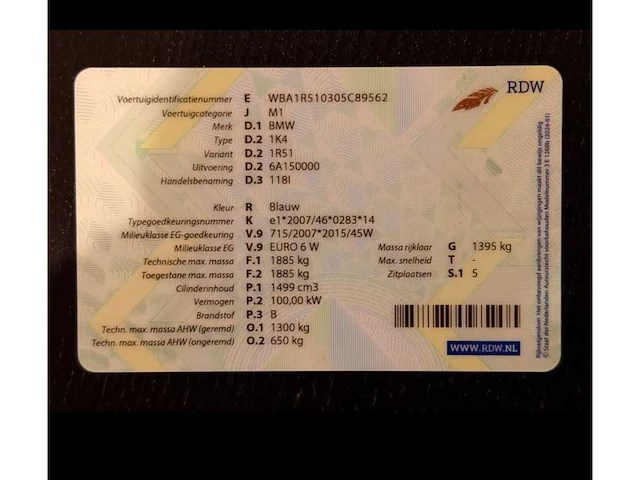 Bmw - 1-serie - 118i corp.l. ess. jd012n 2016 iaw - afbeelding 6 van  6