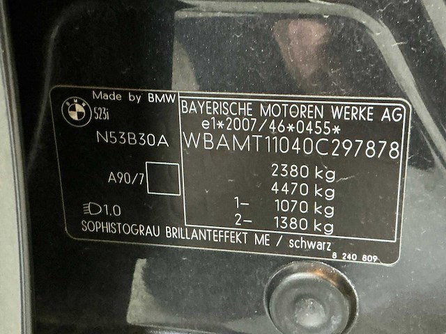 Bmw - 2010 - 5-serie touring - 523i high executive - personenauto - afbeelding 11 van  19