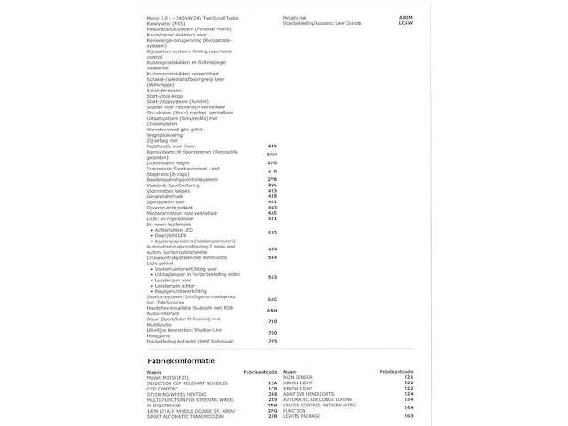Bmw 2-serie coupé m235i centennial high executive 322pk automaat 2017, p-377-zn - afbeelding 20 van  22