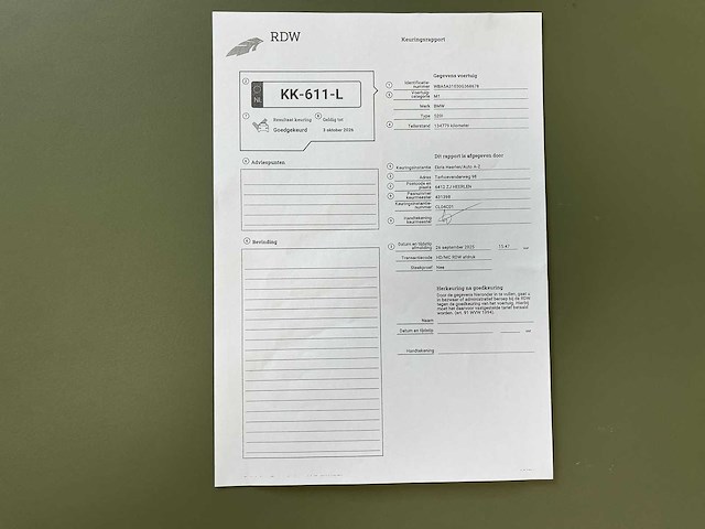 Bmw 520i luxury edition 184pk 2016 (origineel-nl) 5-serie f10, kk-611-l - afbeelding 11 van  16