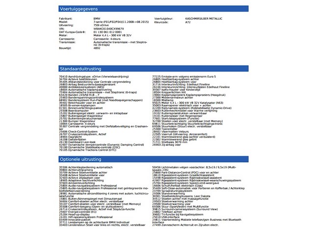 Bmw 750i xdrive high 4.4 v8 executive 408pk 2010 7-serie, l-524-zv - afbeelding 78 van  78