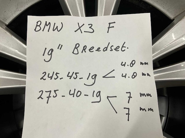 Bmw x3, f serie 2012> wiel (4x) - afbeelding 5 van  5