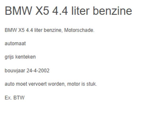 Bmw x5 4.4 - x reihe - m62b44 210kw 4398cc b - v-106-lt - afbeelding 19 van  20