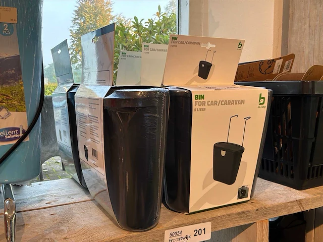 Bo-camp auto / caravan 5l prullenbak (5x) - afbeelding 1 van  3
