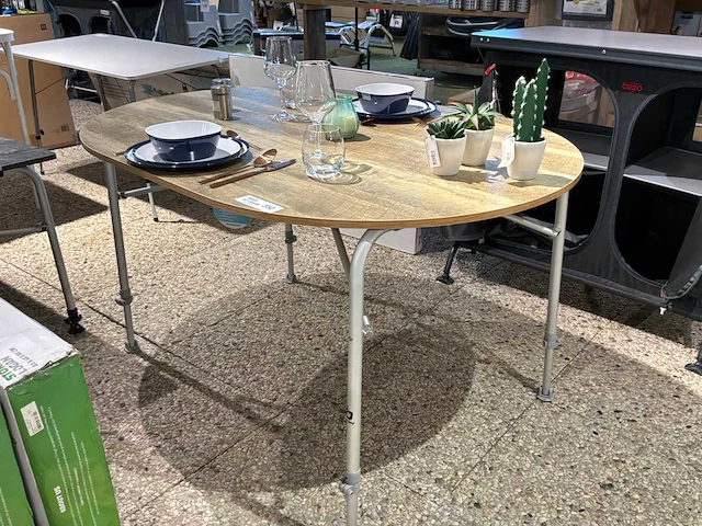 Bo-camp feather oval kampeer klaptafel - afbeelding 3 van  3