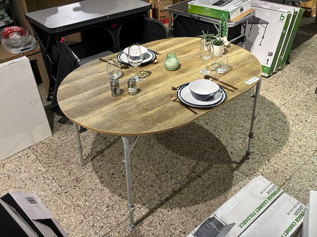 Bo-camp feather oval kampeer klaptafel - afbeelding 2 van  3