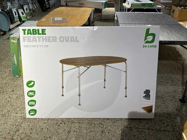 Bo-camp feather oval kampeertafel - afbeelding 2 van  4