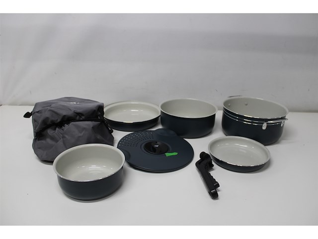 Bo-camp pannenset camping 7-delig keramische coating aluminium - afbeelding 3 van  4