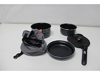Bo-camp pannenset trekking - 5-delig aluminium antraciet - afbeelding 4 van  5