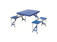 Bo-camp picknicktafel basic inklapbaar blauw - afbeelding 1 van  5