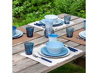 Bo-camp servies mix & match 16 stuks zwart/wit - afbeelding 3 van  6